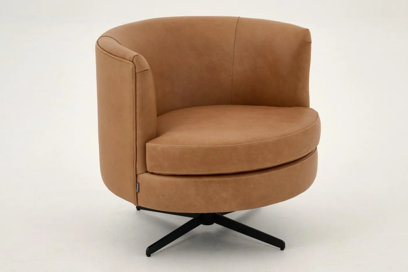 Fauteuils|Sièges<Flamant MARCHETTI, fauteuil, cuir , rotatif Cognac