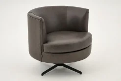 Fauteuils|Sièges<Flamant MARCHETTI, fauteuil, cuir , rotatif Noir