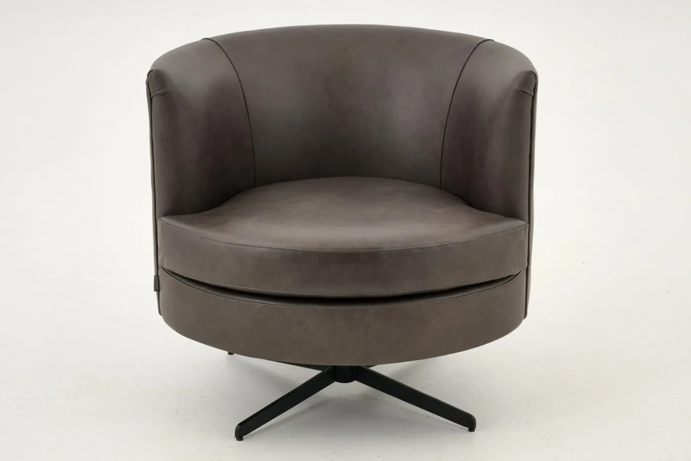 Fauteuils|Sièges<Flamant MARCHETTI, fauteuil, cuir , rotatif Noir