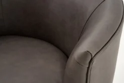 Fauteuils|Sièges<Flamant MARCHETTI, fauteuil, cuir , rotatif Noir