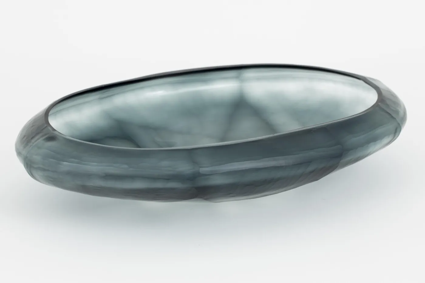 Plats|Plats<Flamant MARSHALL, coupe, verre Bleu