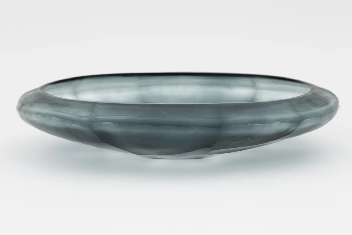 Plats|Plats<Flamant MARSHALL, coupe, verre Bleu