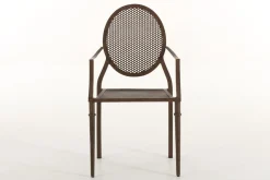 Chaises|Chaises<Flamant MARY, chaise avec accoudoirs de jardin, métal et finition rouille Brun