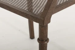 Chaises|Chaises<Flamant MARY, chaise avec accoudoirs de jardin, métal et finition rouille Brun