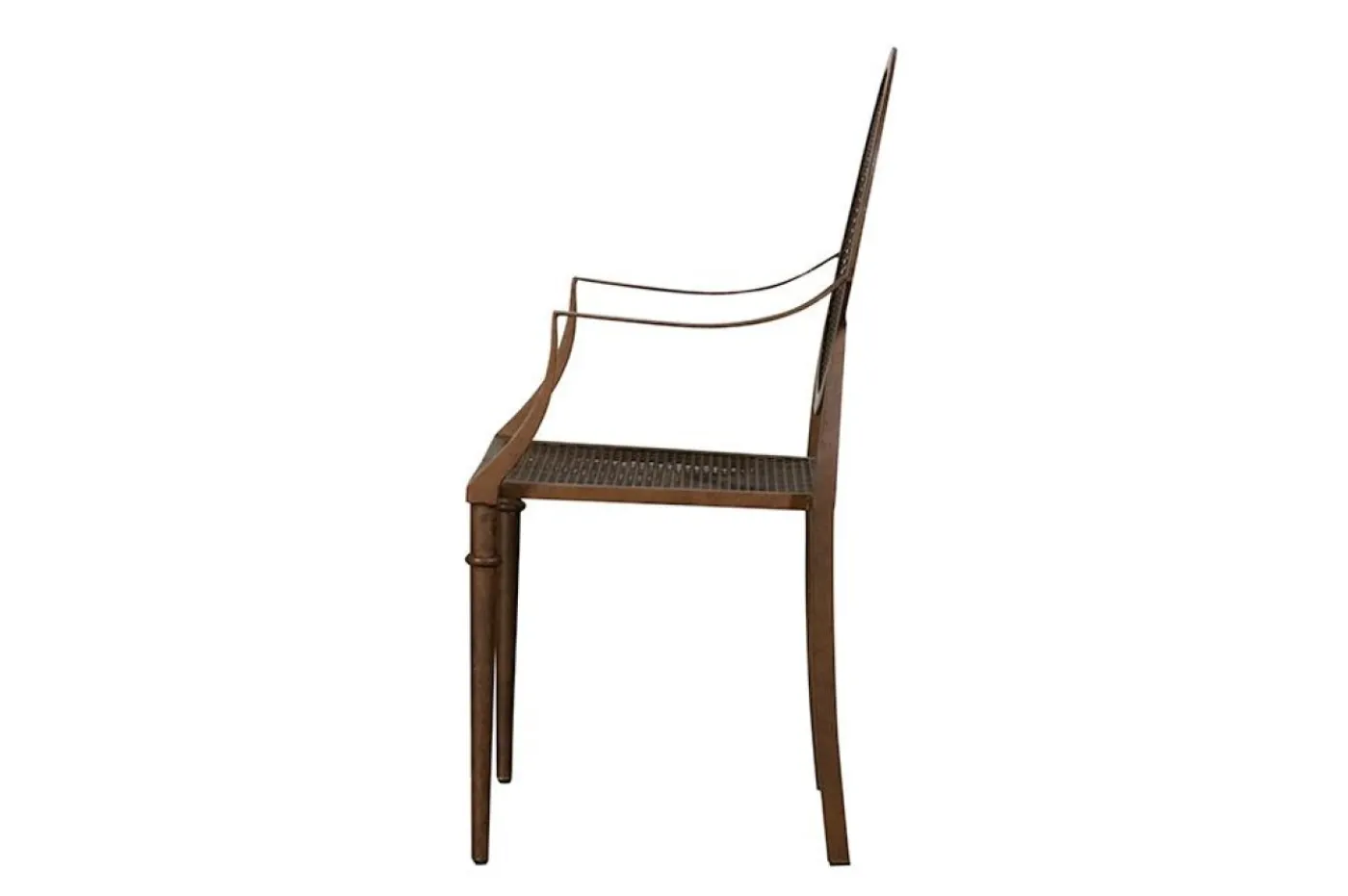 Chaises|Chaises<Flamant MARY, chaise avec accoudoirs de jardin, métal et finition rouille Brun