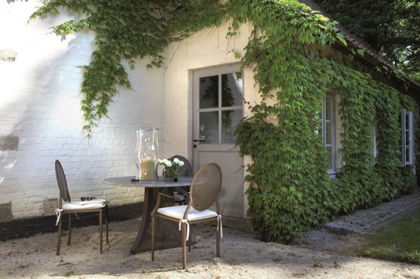 Chaises|Chaises<Flamant MARY, chaise avec accoudoirs de jardin, métal et finition rouille Brun