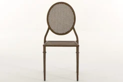 Chaises|Chaises<Flamant MARY, chaise de jardin, métal et finition rouille Brun