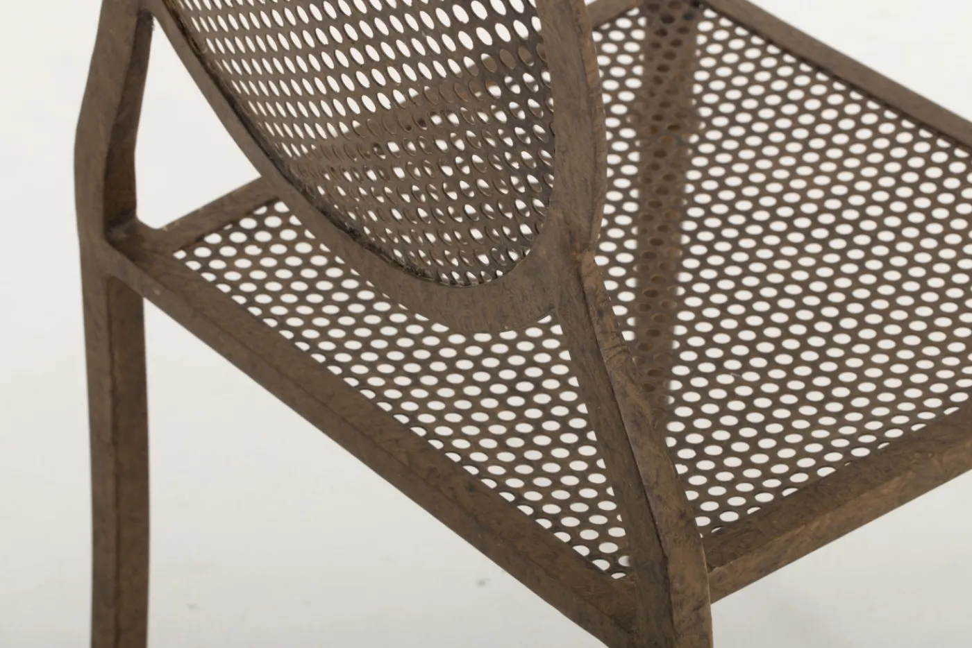 Chaises|Chaises<Flamant MARY, chaise de jardin, métal et finition rouille Brun