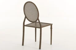 Chaises|Chaises<Flamant MARY, chaise de jardin, métal et finition rouille Brun