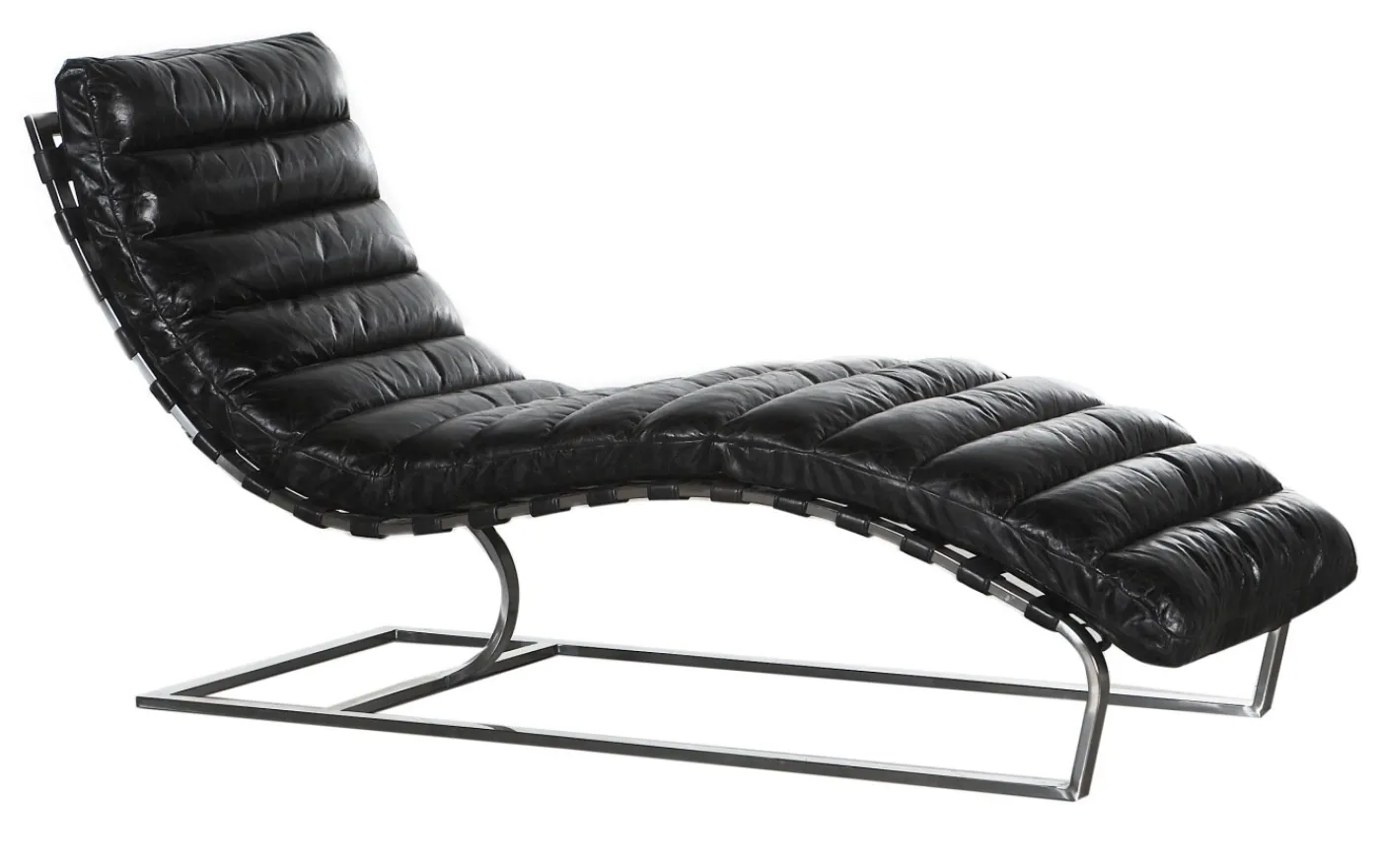 Fauteuils|Sièges<Flamant MASON, chaise longue, cuir, vintage, Noir