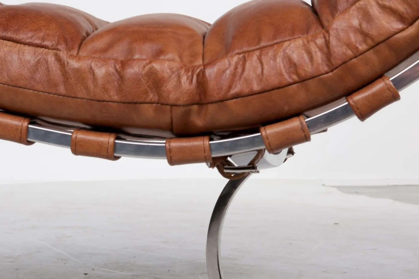 Fauteuils|Sièges<Flamant MASON, chaise longue, cuir, vintage, brun Cognac