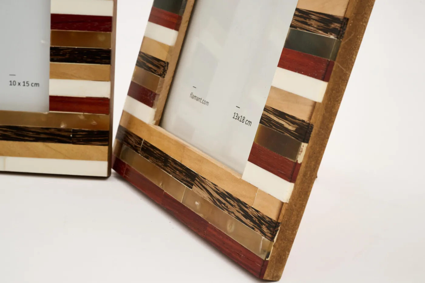Cadres Photo|Cadres Photo<Flamant MATHILDE, cadre photo, bois, corne and os, 10x15 Mixte