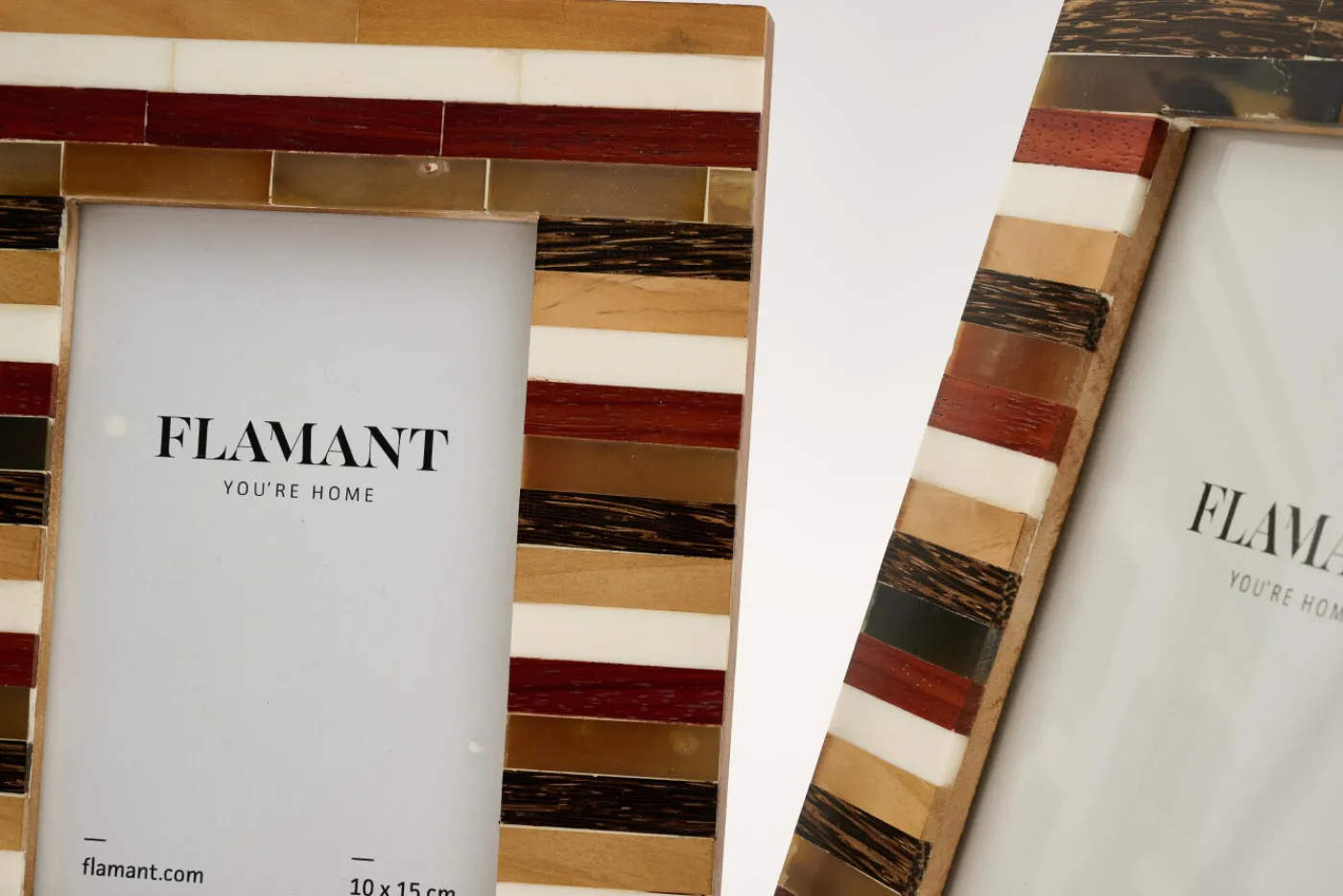 Cadres Photo|Cadres Photo<Flamant MATHILDE, cadre photo, bois, corne and os, 10x15 Mixte
