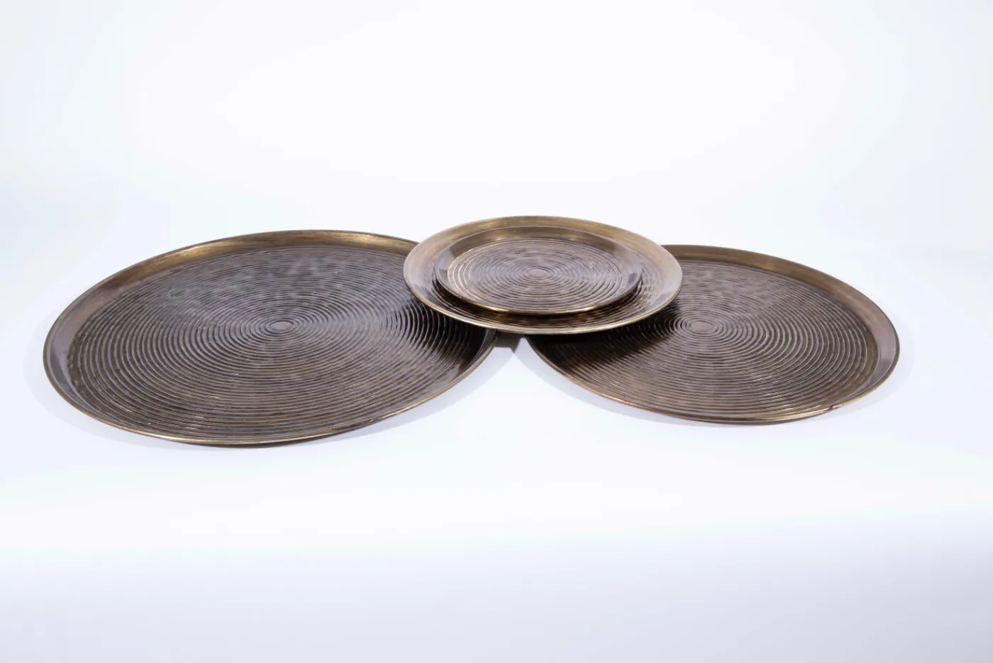 Accessoires|Plateaux<Flamant MATS, plateau, métal, L Argent