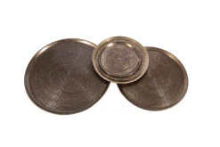 Accessoires|Plateaux<Flamant MATS, plateau, métal, L Argent