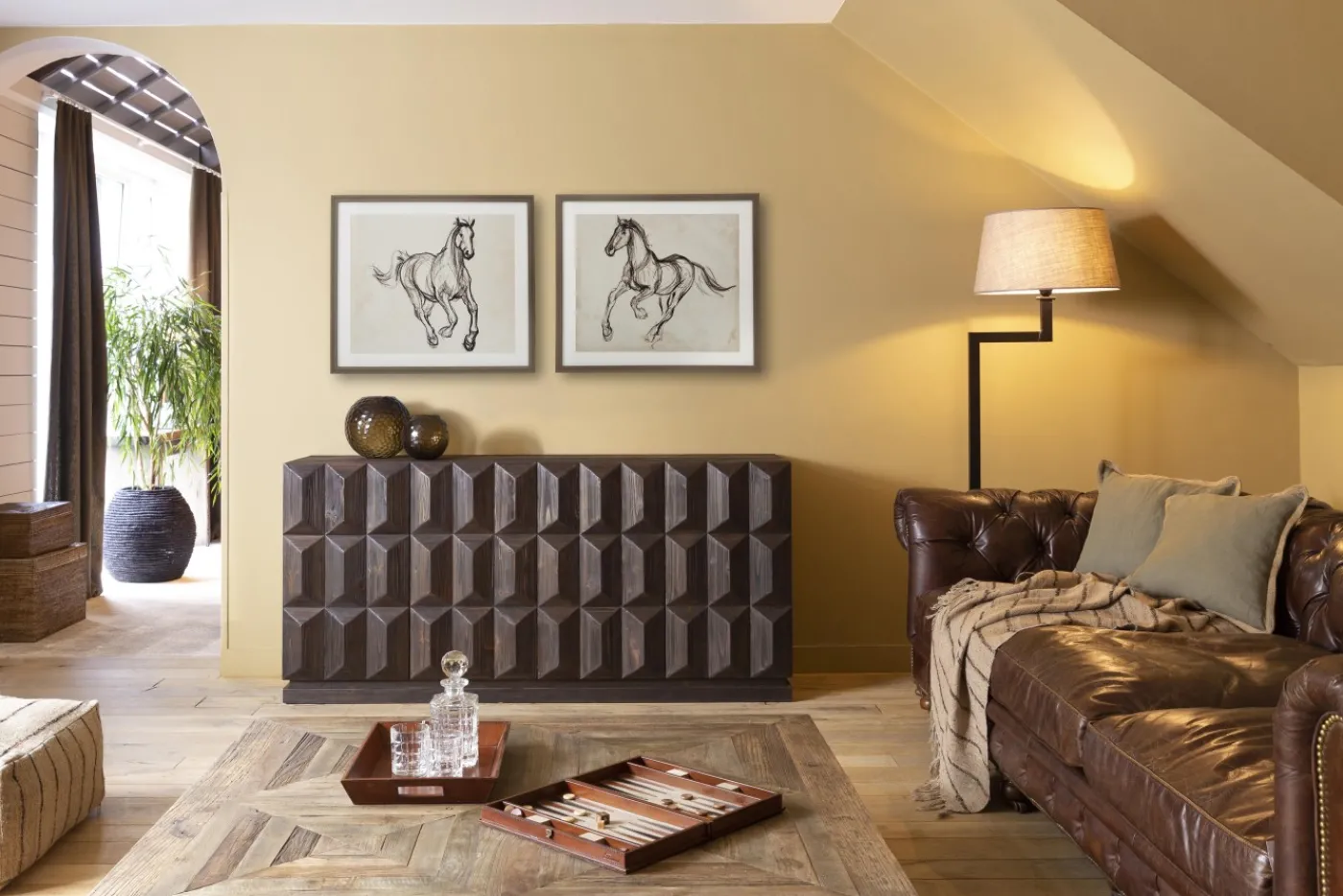 Armoires|Armoires<Flamant MATTHEWS, buffet, 4 portes, Brun