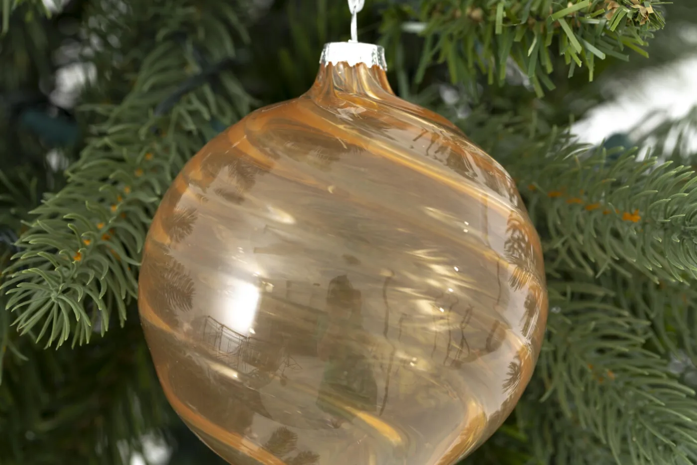 Boules De Noël|Boules De Noël<Flamant MAZZU, boule de Noël Brun
