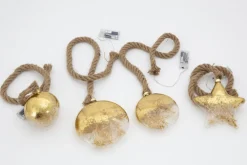 Boules De Noël|Boules De Noël<Flamant MERESE, pendentif Noël, disque, S, avec leds Brun