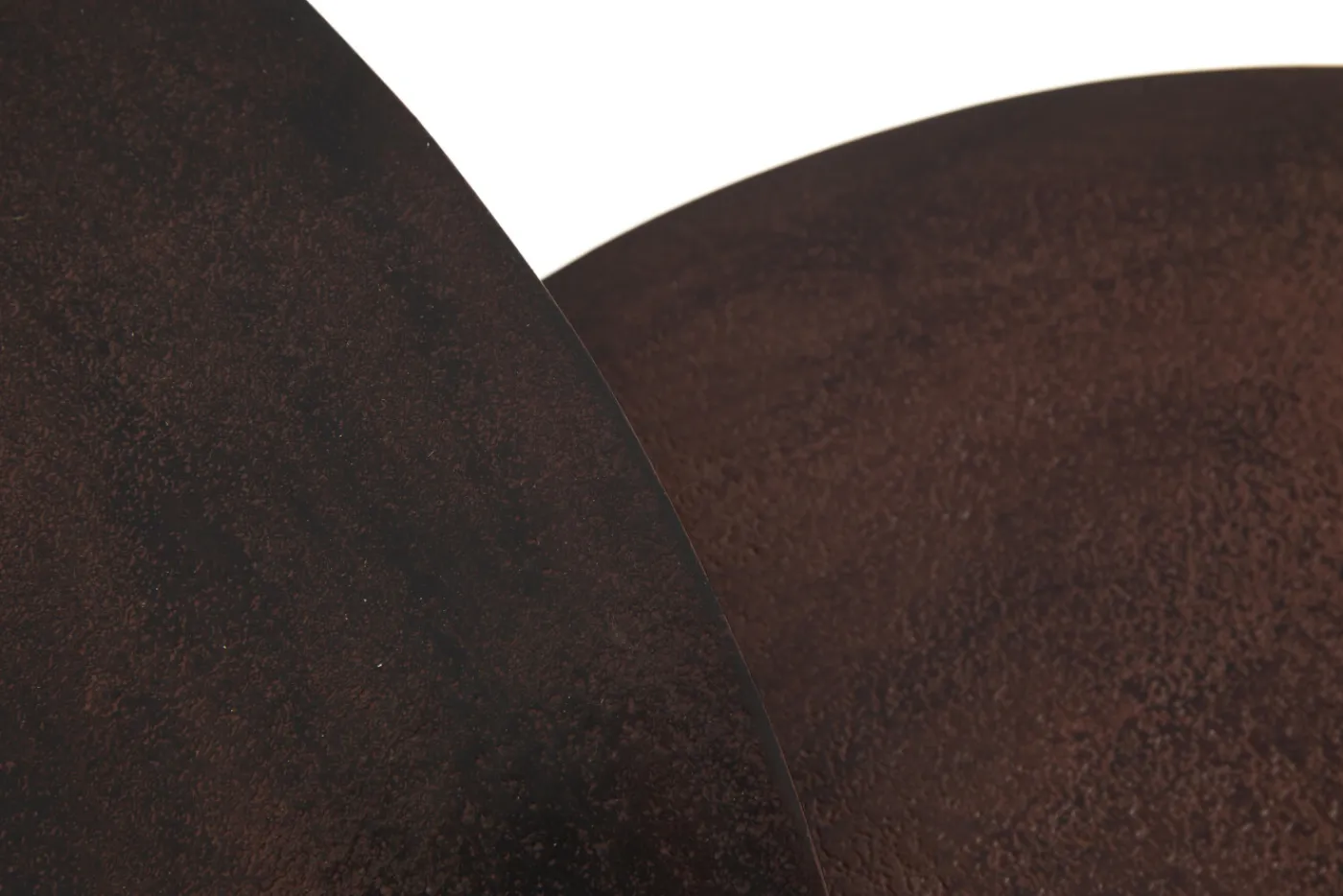 Tables De Salon|Tables De Salon<Flamant MERIDA, table basse, métal, ronde, set de 2 Brun