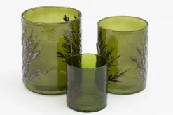 Porte Bougie, Chauffe-Plats Et Photophores|Porte Bougie, Chauffe-Plats Et Photophores<Flamant MERITH, photophore, verre, S Vert