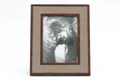 Cadres Photo|Cadres Photo<Flamant MILBURN, cadre photo, laine et cuir, 15x20 Brun