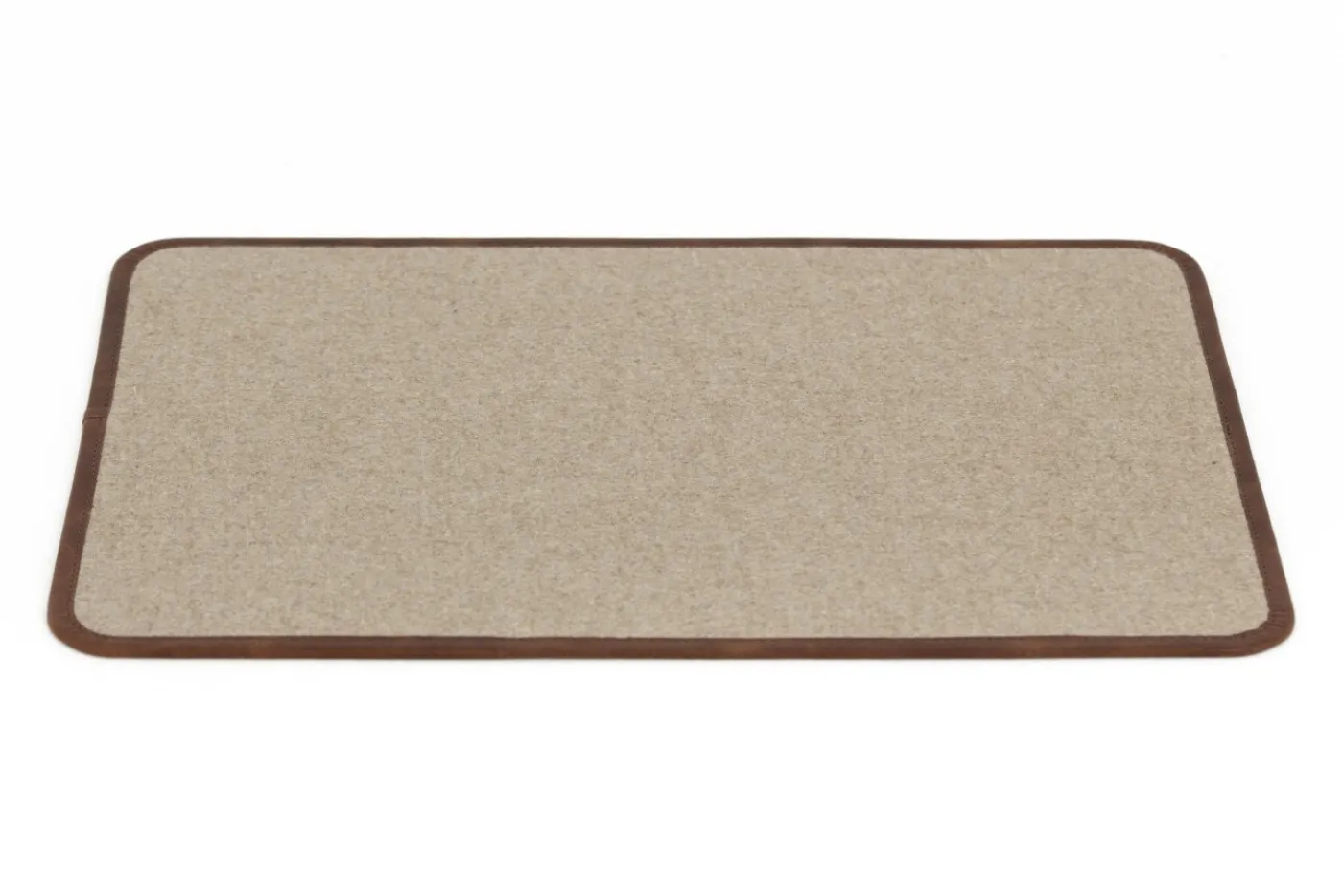 Décoration|Décoration De Bureau<Flamant MILBURN, sous-main, laine et cuir Brun