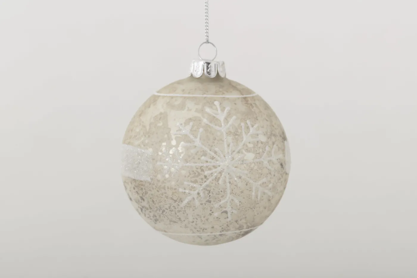 Boules De Noël|Boules De Noël<Flamant MILKO, boule de Noël, S Blanc