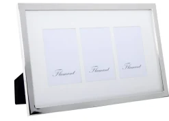 Cadres Photo|Cadres Photo<Flamant MILLIE, cadre photo, é, triple, 10x15 Argent