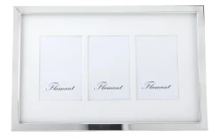 Cadres Photo|Cadres Photo<Flamant MILLIE, cadre photo, é, triple, 10x15 Argent