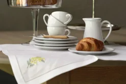 Serviettes|Textile<Flamant MIMOSA, serviette, broderie, set de 6 Mixte