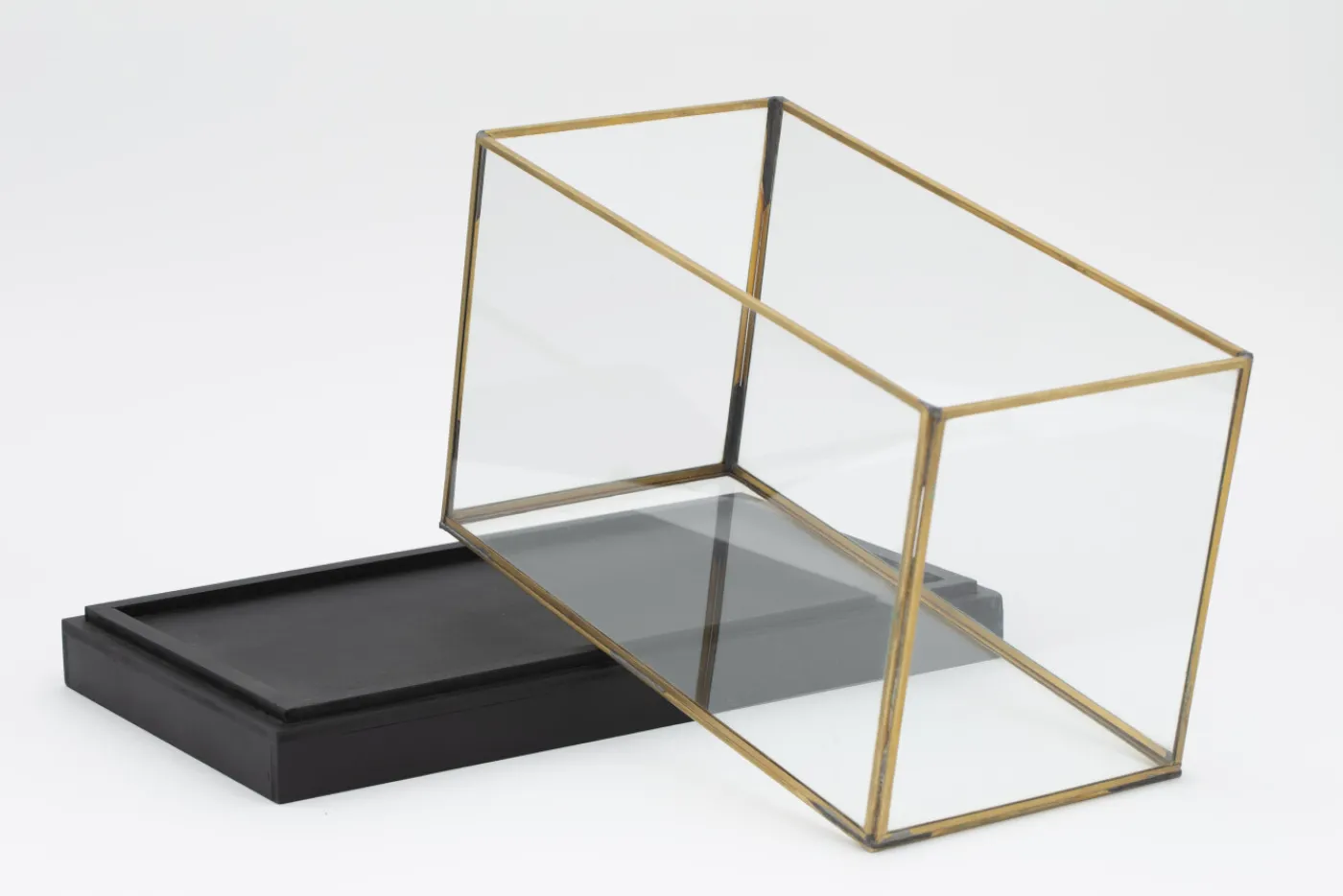 Porte Bougie, Chauffe-Plats Et Photophores|Porte Bougie, Chauffe-Plats Et Photophores<Flamant MINALI, photophore, laiton et verre, 44x24x26 Transparent