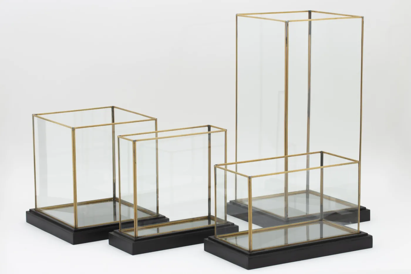 Porte Bougie, Chauffe-Plats Et Photophores|Porte Bougie, Chauffe-Plats Et Photophores<Flamant MINALI, photophore, laiton et verre, 44x24x26 Transparent