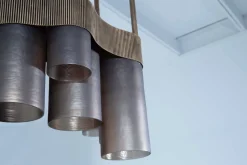Suspensions Et Lustres|Luminaire<Flamant MONTI, lampe suspension, métal et verre, 7 lampes Brun