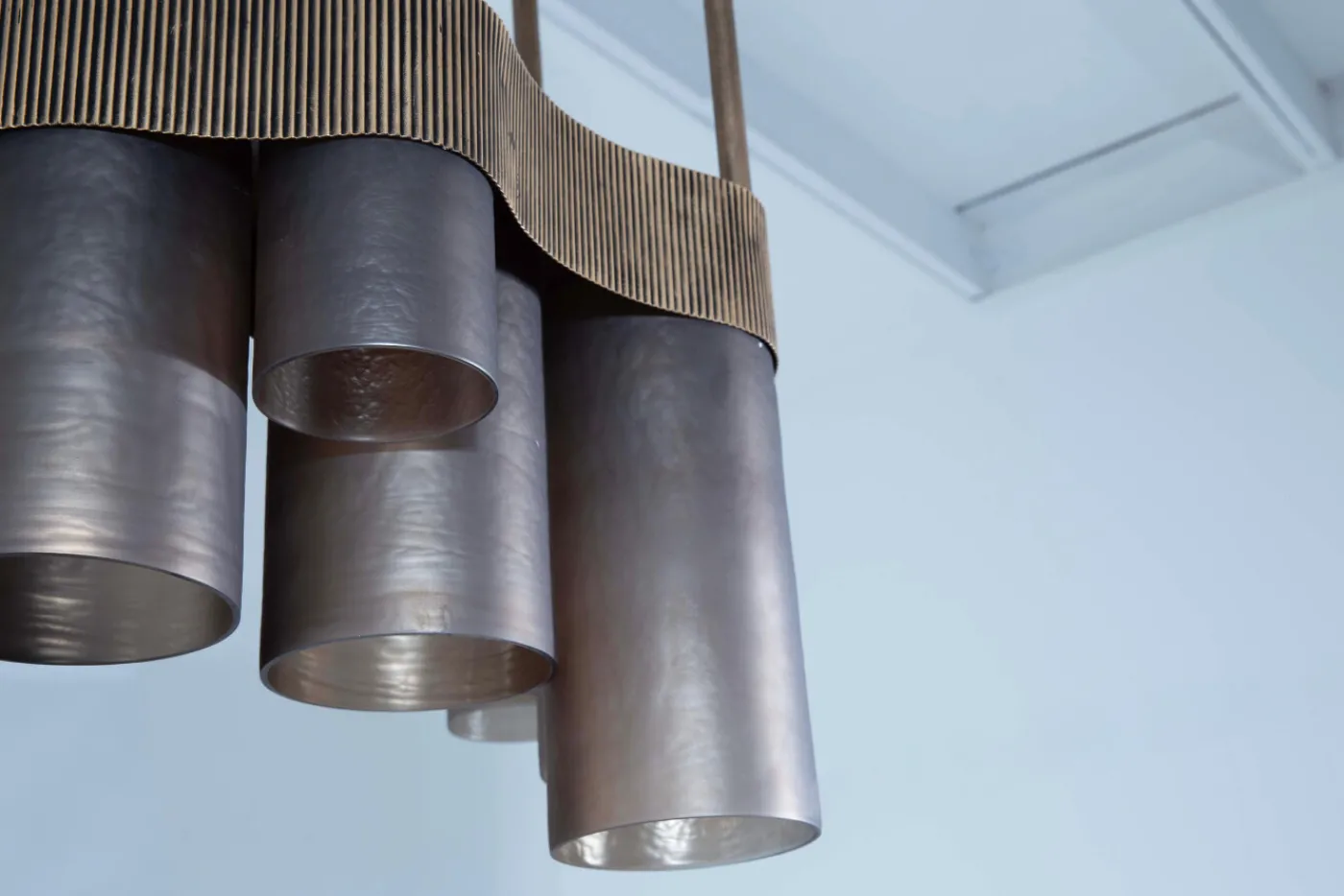Suspensions Et Lustres|Luminaire<Flamant MONTI, lampe suspension, métal et verre, 7 lampes Brun
