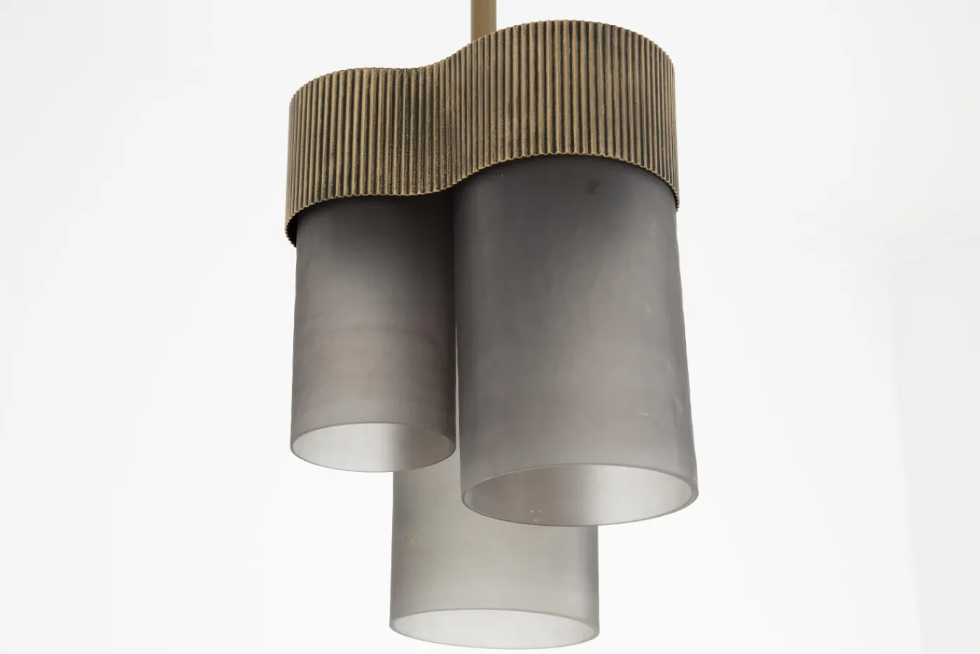 Suspensions Et Lustres|Luminaire<Flamant MONTI, lampe suspension, métal et verre, 3 lampes Brun