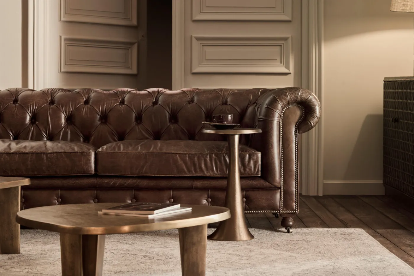 Tables D’Appoint & Consoles|Tables D’Appoint & Consoles<Flamant MOSA, bout de canapé, métal Or