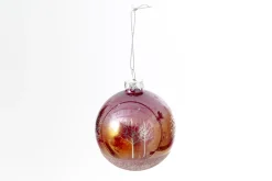 Boules De Noël|Boules De Noël<Flamant MYCONOS, boule de Noël, S Rouge