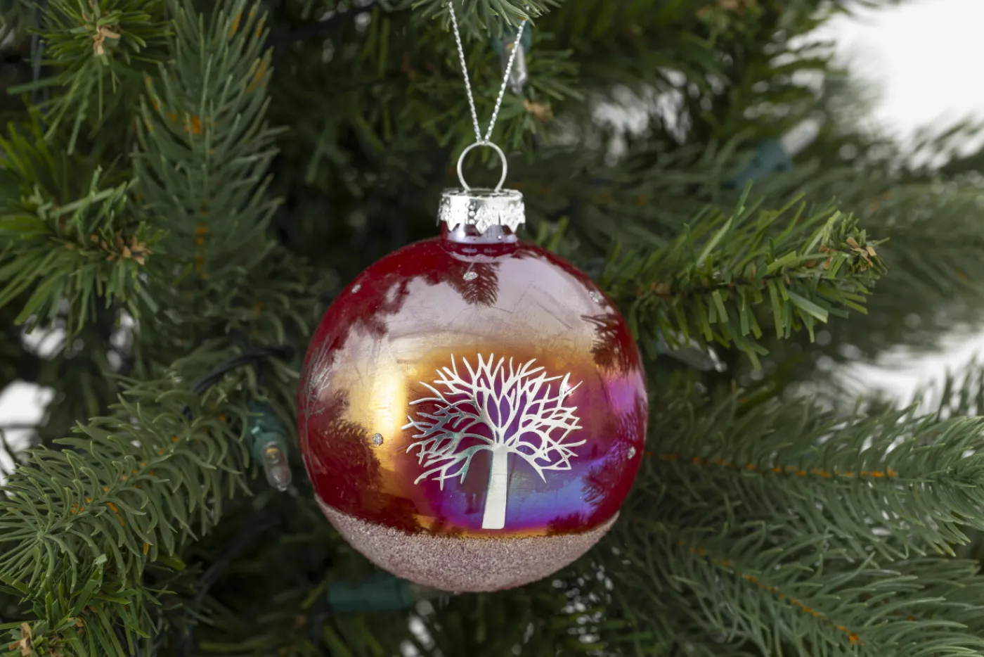 Boules De Noël|Boules De Noël<Flamant MYCONOS, boule de Noël, S Rouge