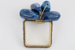 Décoration De Table|Accessoires<Flamant NAOH, rond de serviette, perles, Bleu