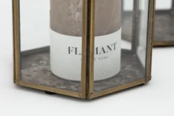 Porte Bougie, Chauffe-Plats Et Photophores|Porte Bougie, Chauffe-Plats Et Photophores<Flamant NESSINO, photophore, fer et verre, L Transparent