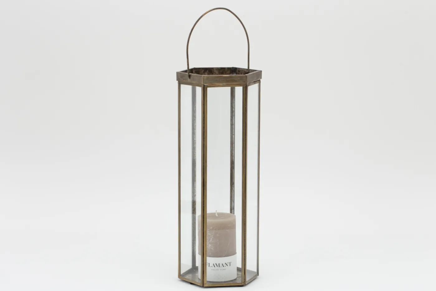 Porte Bougie, Chauffe-Plats Et Photophores|Porte Bougie, Chauffe-Plats Et Photophores<Flamant NESSINO, photophore, fer et verre, S Transparent
