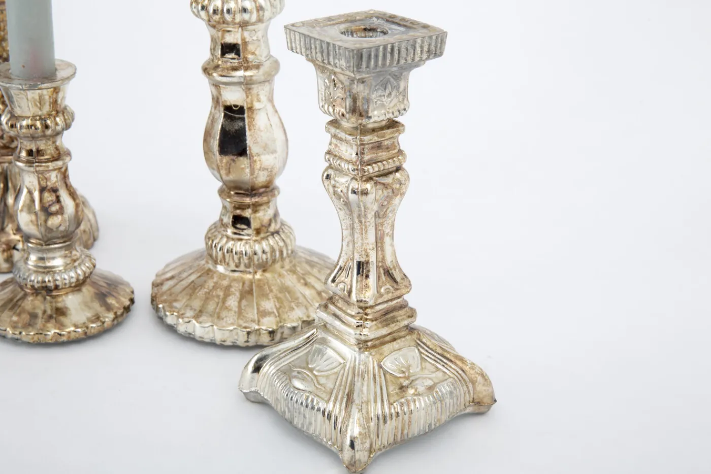 Chandeliers|Chandeliers<Flamant NEWMARCH, bougeoir, verre mercuré Or
