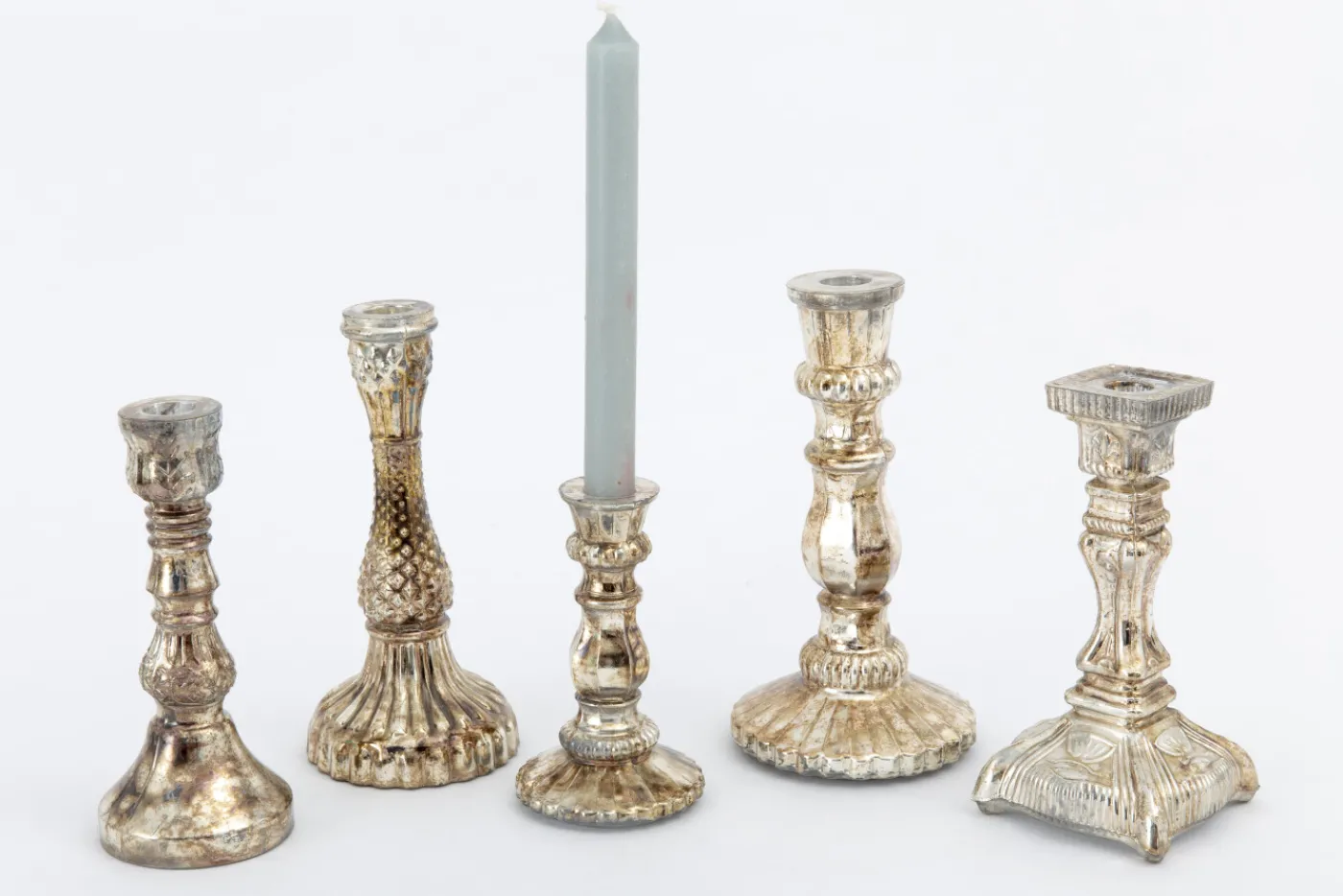 Chandeliers|Chandeliers<Flamant NEWMARCH, bougeoir, verre mercuré Or