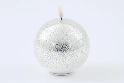 Bougies|Décoration<Flamant NORELL, bougie leds, , M Argent