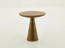 Tables D’Appoint & Consoles|Tables D’Appoint & Consoles<Flamant NOUD, bout de canapé, métal, ronde Or