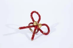 Décoration De Table|Accessoires<Flamant OLBIA, rond de serviette, perles Rouge
