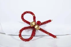 Décoration De Table|Accessoires<Flamant OLBIA, rond de serviette, perles Rouge