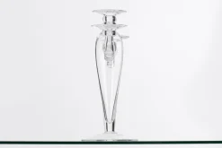 Chandeliers|Chandeliers<Flamant ORAN, bougeoir, verre soufflé bouche, 38cm Transparent