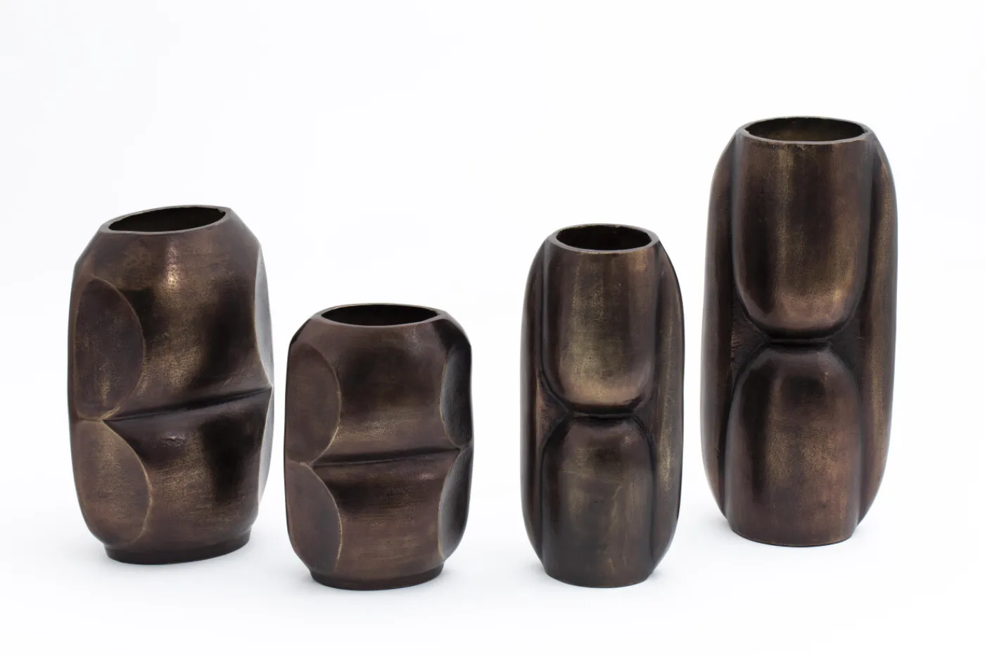 Pots Et Vases|Décoration<Flamant ORIENTAL, vase, métal, modèle 1, L Brun