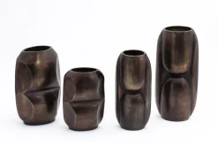 Pots Et Vases|Décoration<Flamant ORIENTAL, vase, métal, modèle 2, L Brun